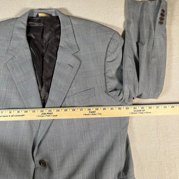 Brooks Brothers 1818 Madison Loro Piana 48R Gray Glen Check Blazer - Picture 6 of 13